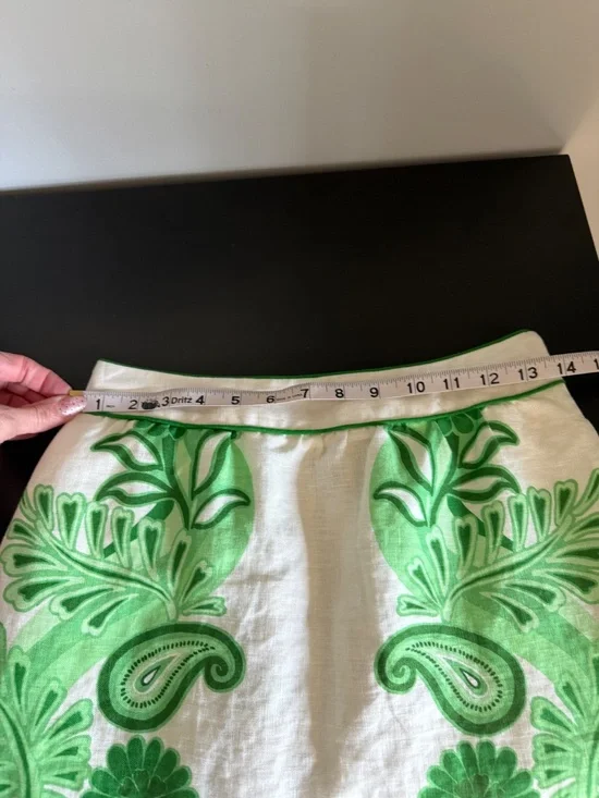 Farm Rio Festival Green Midi Skirt & Blouse - Picture 2 of 16